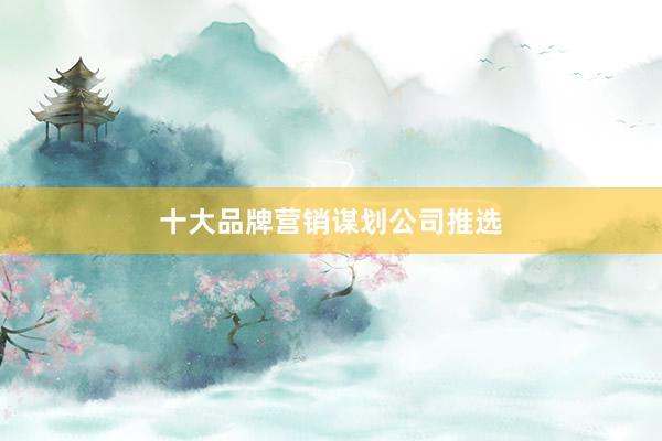 十大品牌营销谋划公司推选